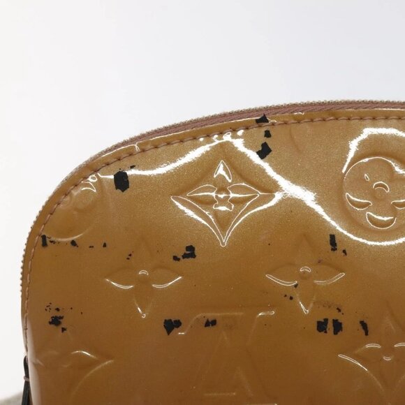LOUIS VUITTON Vernis Pochette Cosmetic Pouch Rose Angelique M90086 Auth 127637 - Picture 8 of 16